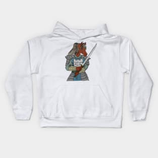 Horse Samurai Kids Hoodie